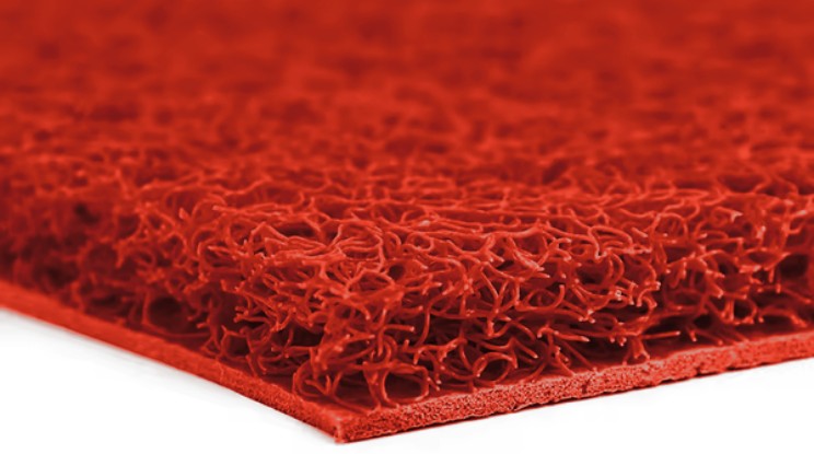 carpete de vinil vermelho